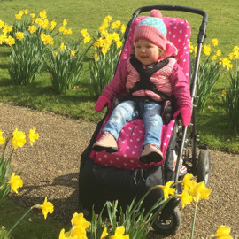 Ella in her Snappi Buggy