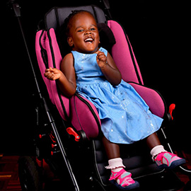 Zuri in her advantage buggy