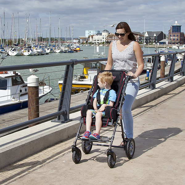 Easy to fold special needs pushchair